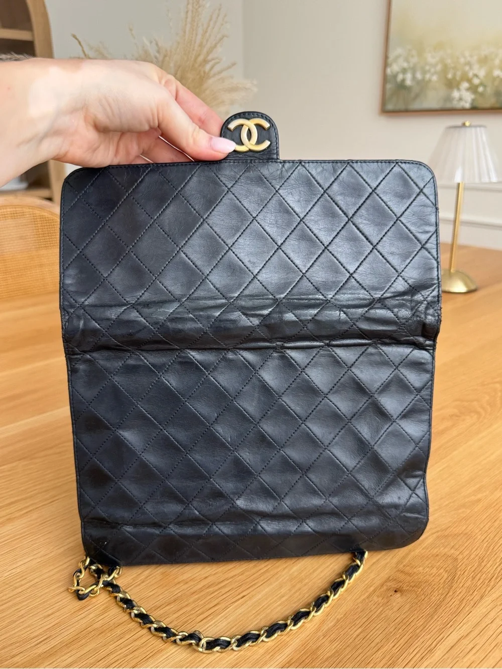 ✅AUTHENTIC✅CHANEL LAMBSKIN QUILTED BAG